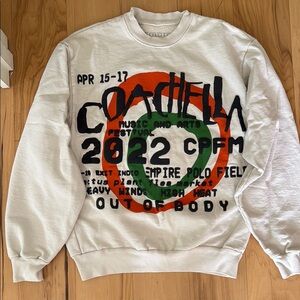 COACHELLA CACTUS PLANT FLEA MARKET 
Sweatshirt beige size S